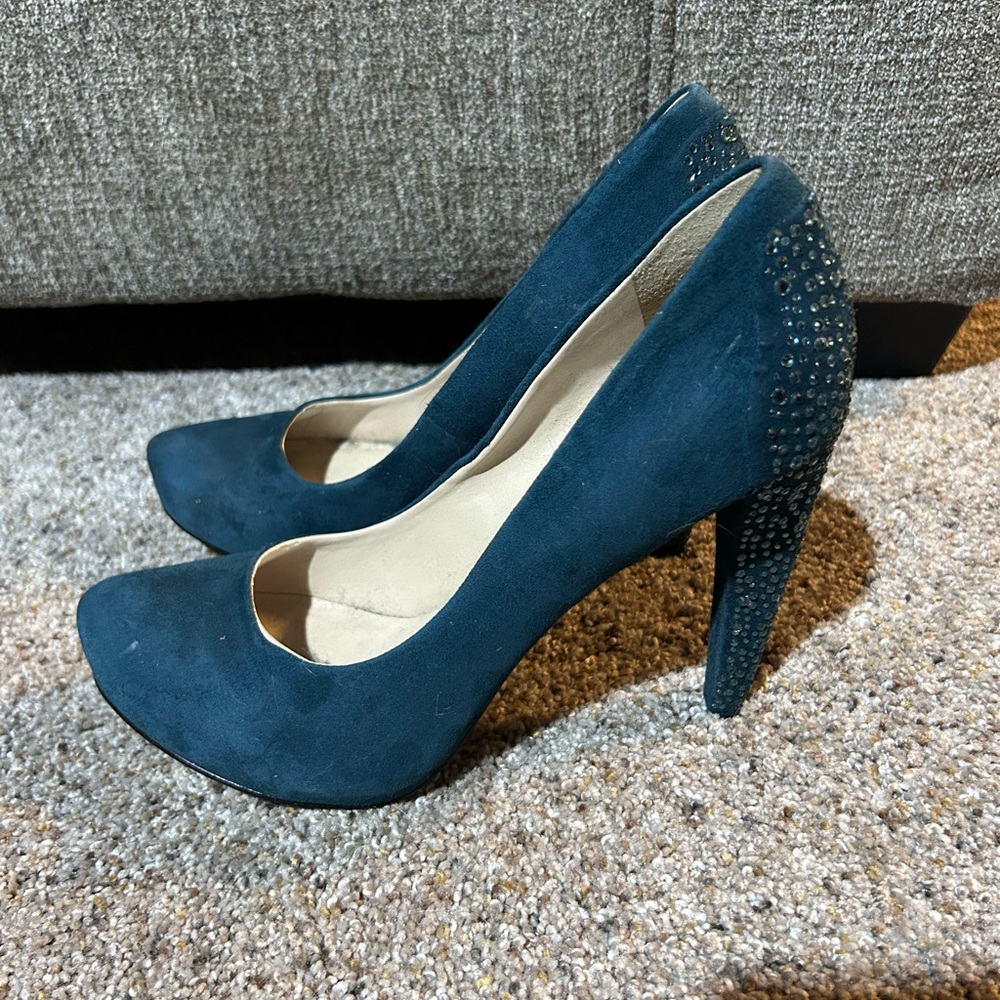 Nine West jeweled heels